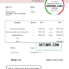 editable template, USA La Mure invoice template in Word and PDF format, fully editable