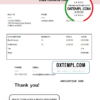 editable template, USA Larissa Library invoice template in Word and PDF format, fully editable