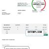 editable template, USA Martin Woods invoice template in Word and PDF format, fully editable