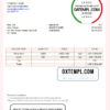 editable template, USA Oak Field Construction invoice template in Word and PDF format, fully editable