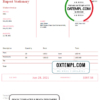 editable template, USA Rupert Stationary invoice template in Word and PDF format, fully editable