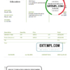 editable template, USA St David's Modern Education invoice template in Word and PDF format, fully editable