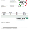 editable template, USA Style Apparel invoice template in Word and PDF format, fully editable