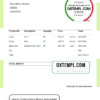 editable template, USA Urban Agriculture invoice template in Word and PDF format, fully editable