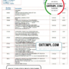 editable template, Austria Addiko bank statement template in Word and PDF format