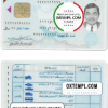 Iran driver license PSD template