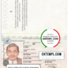 editable template, Malawi passport template in Word and PDF format, fully editable