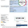 editable template, Canada Hydro-Québec utility bill template in .doc and .pdf format