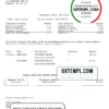 editable template, Canada Markham Stouffville Hospital medical insurance statement template in .doc and .pdf format