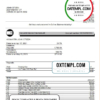 editable template, USA Ohio KeyBank bank statement template in Excel and PDF format