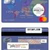 editable template, Algeria banque extérieure mastercard template in PSD format, fully editable