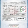 editable template, USA Mississippi state birth certificate template in PSD format, fully editable