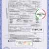 editable template, USA state Arkansas death certificate template in PSD format, fully editable