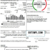 editable template, USA Pennsylvania Duquesne Light Company utility bill template in Word and PDF format