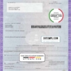 editable template, USA state Illinois certificate of title of a vehicle (car title) template in PSD format, fully editable