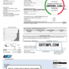editable template, USA Pennsylvania UGI Utilities utility bill template in Word and PDF format