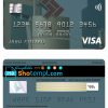 editable template, Bahrain Eskan bank visa card template in PSD format, fully editable