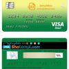 editable template, Bangladesh Agrani bank visa card template in PSD format, fully editable