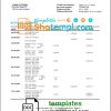 editable template, Belgium Keytrade bank statement template in Word and PDF format