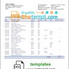 editable template, Brazil Banco Votorantim bank statement template in Word and PDF format