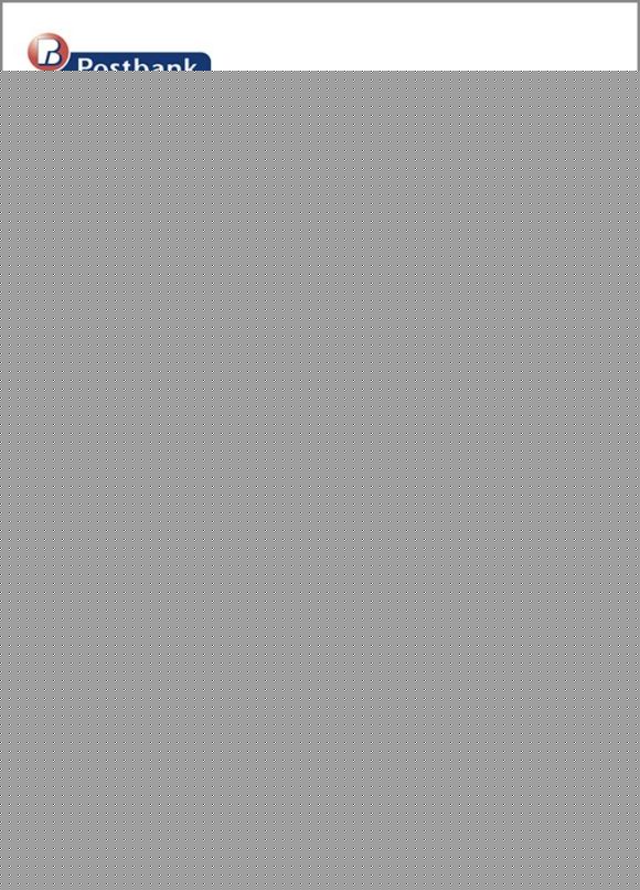 editable template, Bulgaria Postbank bank proof of addres statement template in Word and PDF format