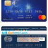 editable template, Cabo Verde BAI bank mastercard credit card template in PSD format, fully editable