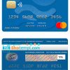 editable template, Cabo Verde Banco Inter-Atlântico bank mastercard template in PSD format, fully editable