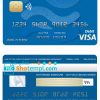 editable template, Cabo Verde Banco Inter-Atlântico bank visa card template in PSD format, fully editable