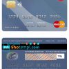 editable template, Canada Montreal bank mastercard template in PSD format, fully editable