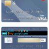 editable template, Canada Montreal bank visa card template in PSD format, fully editable