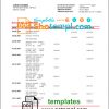 editable template, Canada Scotiabank bank statement template in Word and PDF format