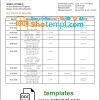 editable template, Central African Republic Banque Populaire Maroco Centrafricaine bank statement template in Word and PDF format