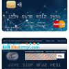 editable template, Central African Republic Ecobank mastercard template in PSD format, fully editable