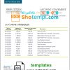 editable template, Central African Republic Ecobank bank statement template in Word and PDF format