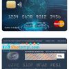 editable template, Chad Ecobank mastercard credit card template in PSD format, fully editable