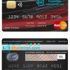 editable template, Chile Banco de Chile bank mastercard credit card template in PSD format, fully editable