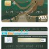 editable template, China Everbright bank visa credit card template in PSD format, fully editable