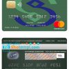 editable template, China Minsheng bank mastercard credit card template in PSD format, fully editable