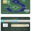 editable template, China Minsheng bank visa credit card template in PSD format, fully editable