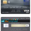 editable template, Comoros Exim bank visa debit card template in PSD format, fully editable