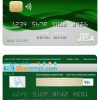 editable template, Comoros Sanduk bank visa credit card template in PSD format, fully editable
