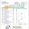editable template, Costa Rica Banco Improsa bank statement template in Word and PDF format