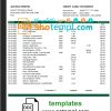 editable template, Costa Rica Banco Lafise bank statement template in Word and PDF format