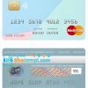 editable template, Costa Rica Improsa bank mastercard credit card template in PSD format, fully editable