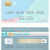 editable template, Costa Rica Improsa bank visa credit card template in PSD format, fully editable