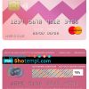 editable template, Côte d'Ivoire Attijariwafa bank mastercard credit card template in PSD format, fully editable