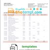 editable template, Cote d'Ivoire Attijariwafa bank statement template in Word and PDF format