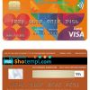 editable template, Croatia Podravska bank visa credit card template in PSD format, fully editable