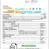 editable template, Croatia Podravska bank statement template in Word and PDF format