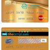 editable template, Cuba Nacional bank mastercard credit card template in PSD format, fully editable